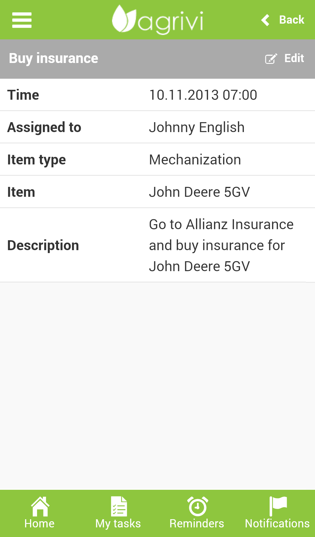App AGRIVI Buy Insurance