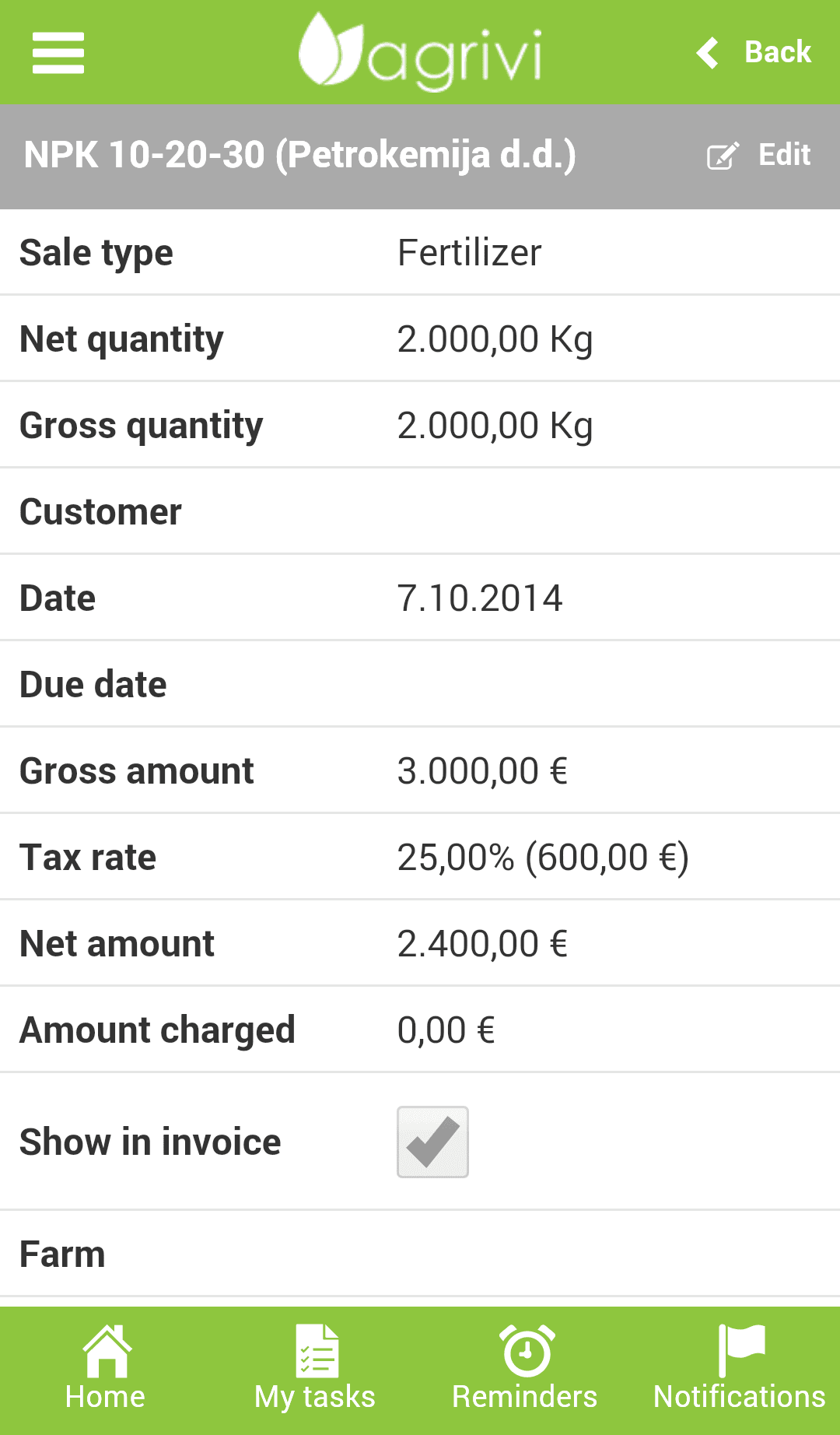 App AGRIVI NPK