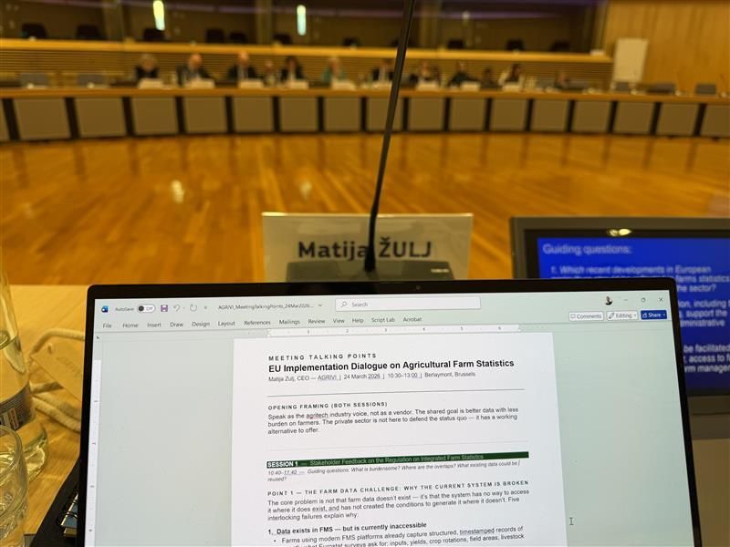 Preparing for the dialogue: AGRIVI CEO Matija Žulj’s talking points at the Berlaymont, Brussels