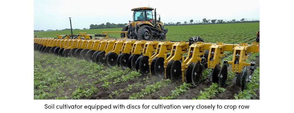 Equipped soil cultivator